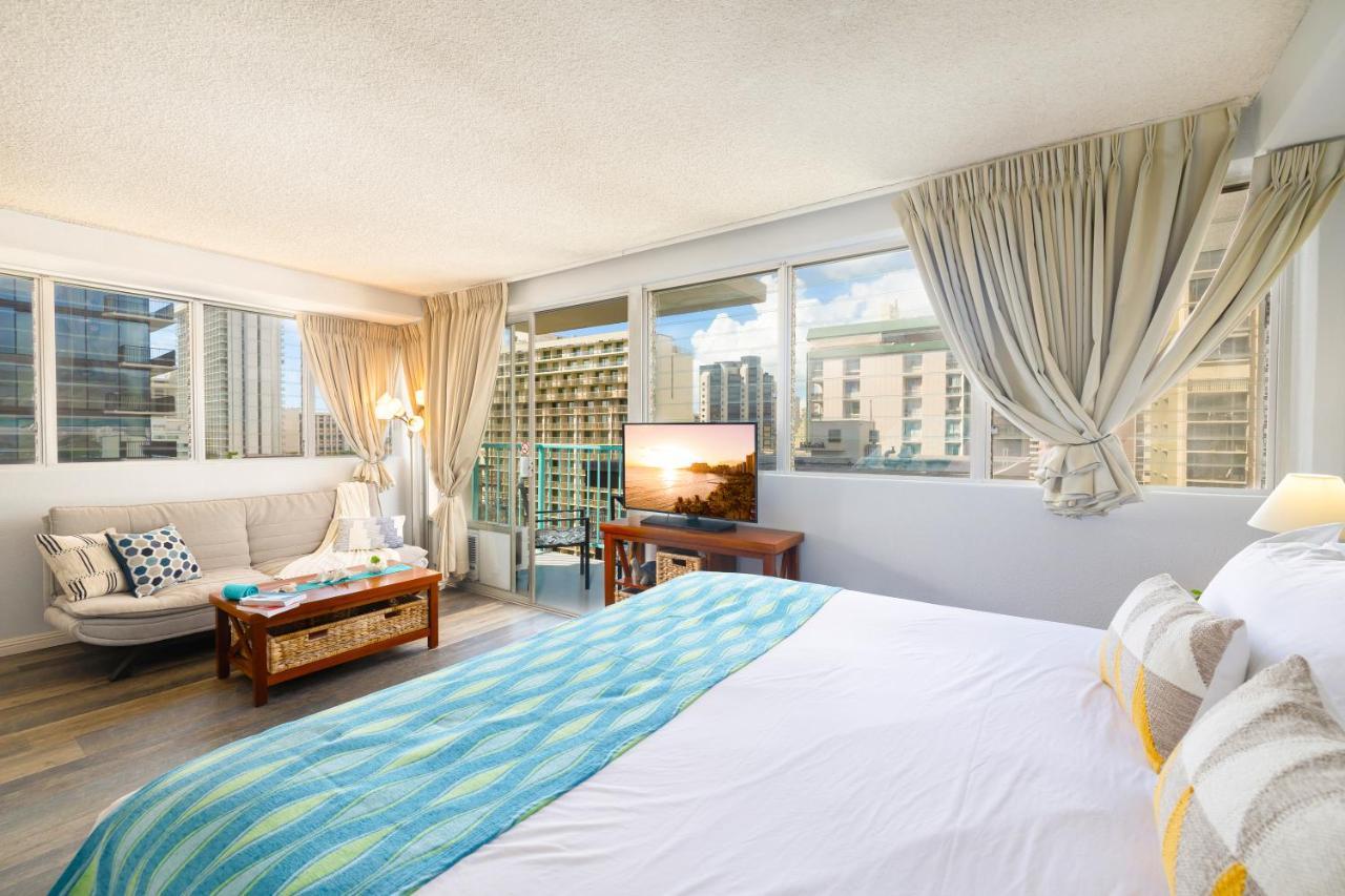 Beautiful Studio In The Heart Of Vibrant Waikiki Honolulu Exterior foto